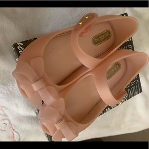 Mini Melissa nude shoes size 8